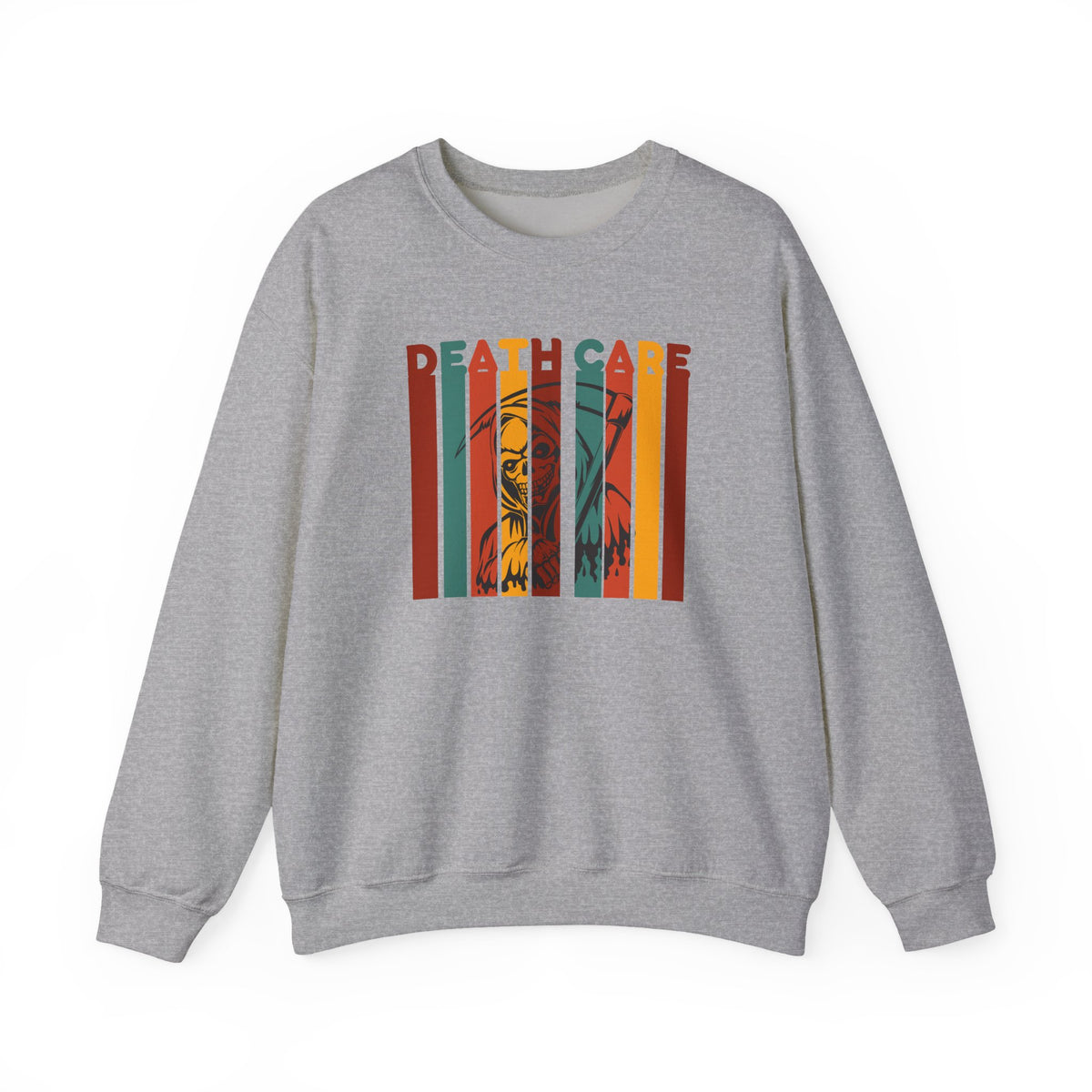 Death Care Retro Unisex Heavy Blend Crewneck Sweatshirt