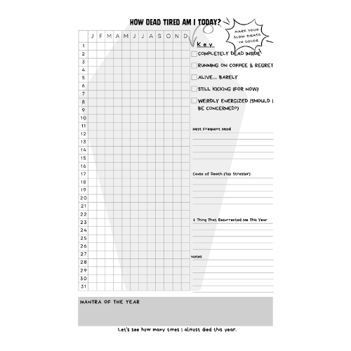 Of Course I'm Tired, I'm a funeral director Journal