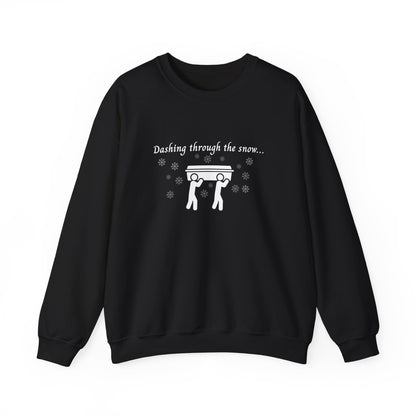 Dashing Through the Snow with Casket Sweatshirt