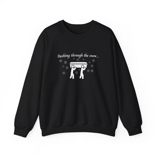 Dashing Through the Snow with Casket Sweatshirt