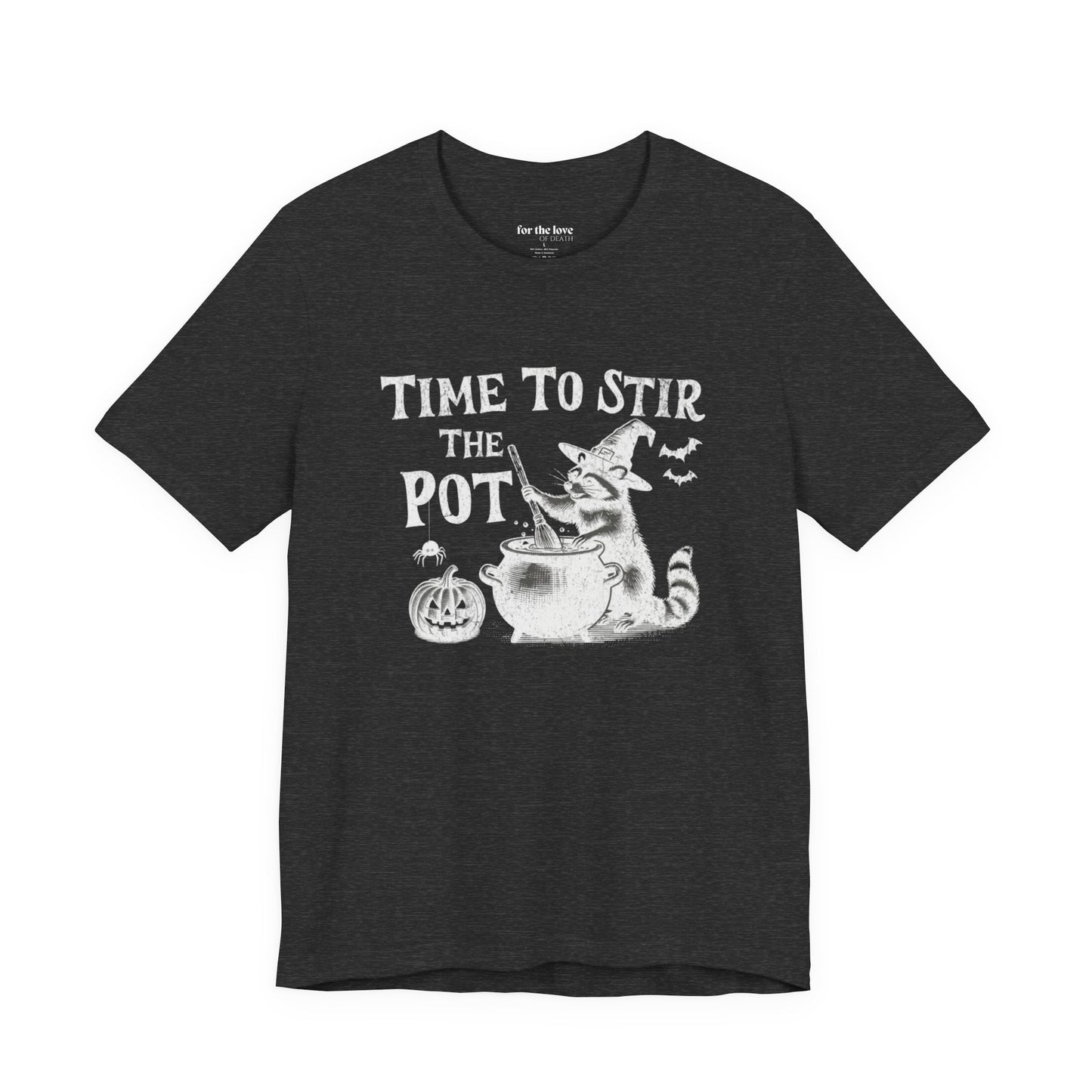 Time to Stir the Pot Raccoon Witch T-Shirt