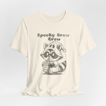 Spooky Brew Crew Raccoon Shirt