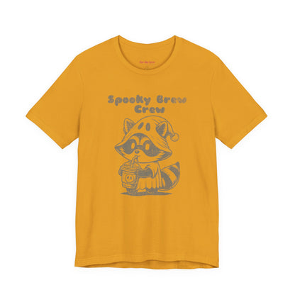 Spooky Brew Crew Raccoon Shirt