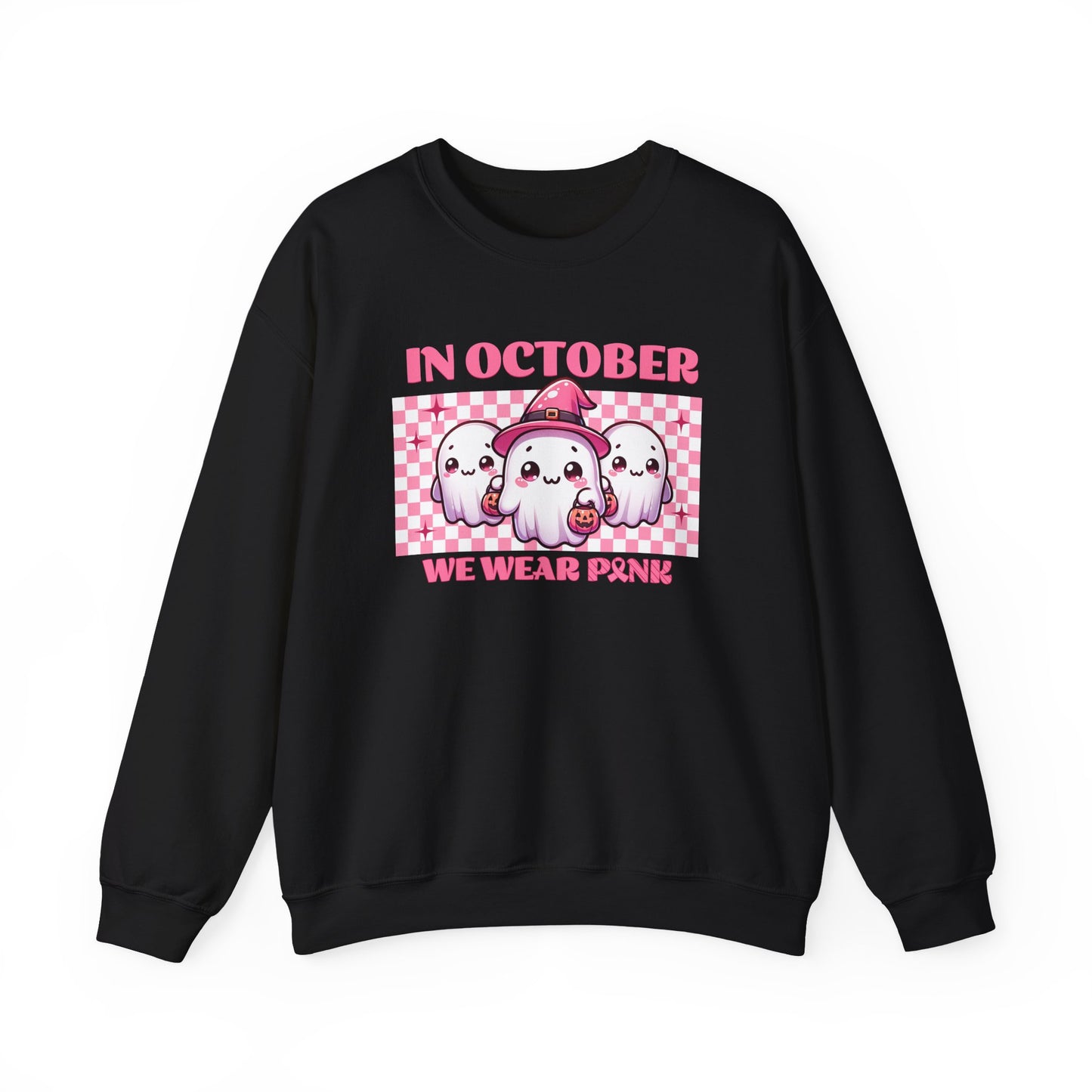 In October We Wear Pink Breast Cancer Awareness Sweatshirt