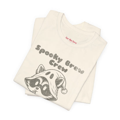 Spooky Brew Crew Raccoon Shirt
