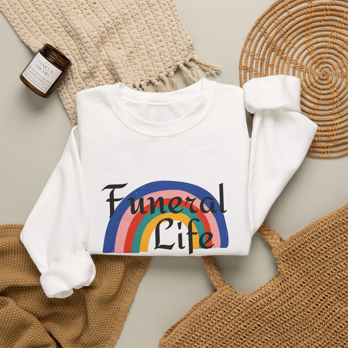 Funeral Life Rainbow Sweatshirt