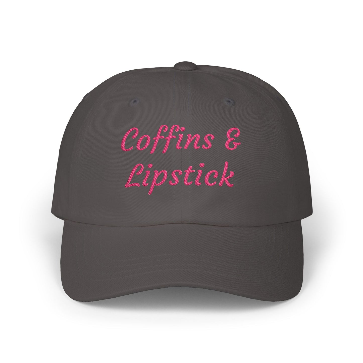 Coffins & Lipstick Embroidered Cap