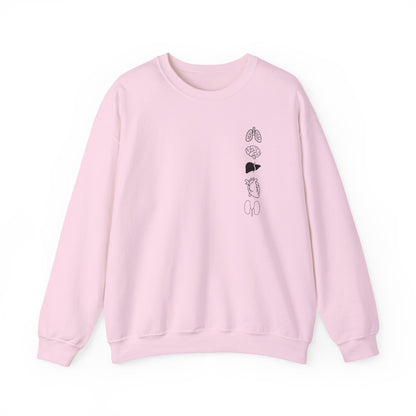 Heart and Lungs Minimalist Anatomy Sweatshirt