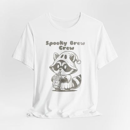 Spooky Brew Crew Raccoon Shirt