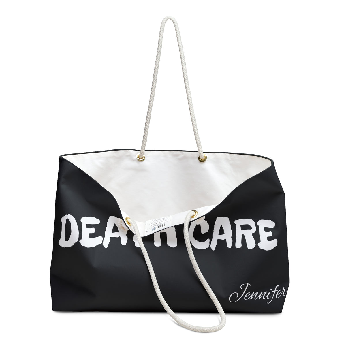 Death Care Black Weekender Bag