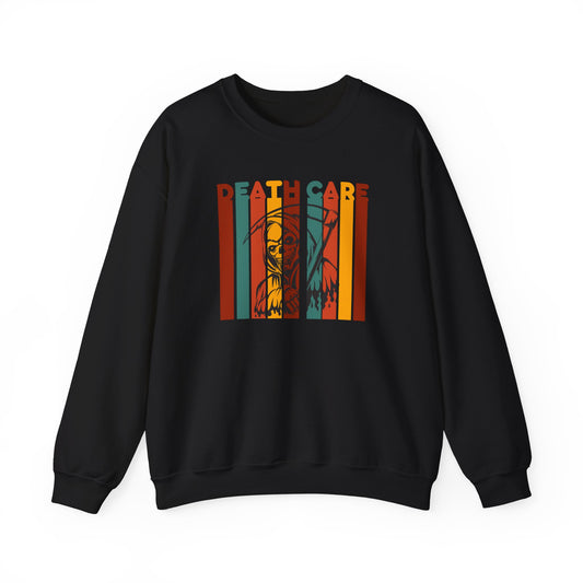 Death Care Retro Unisex Heavy Blend Crewneck Sweatshirt