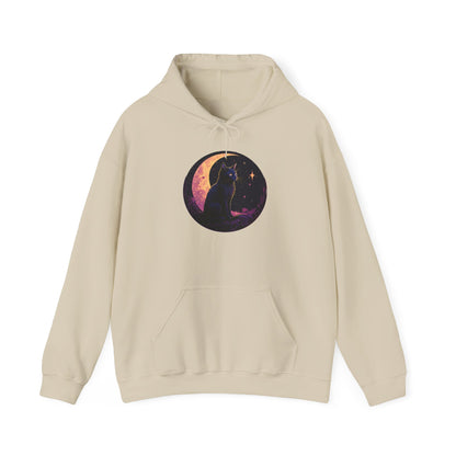 Black Moon Cat Sweatshirt, Celestial Witch Shirt, Witchy Clothing, Pastel Goth Aesthetic, Wiccan Witchcraft Clothes, Dark Academia