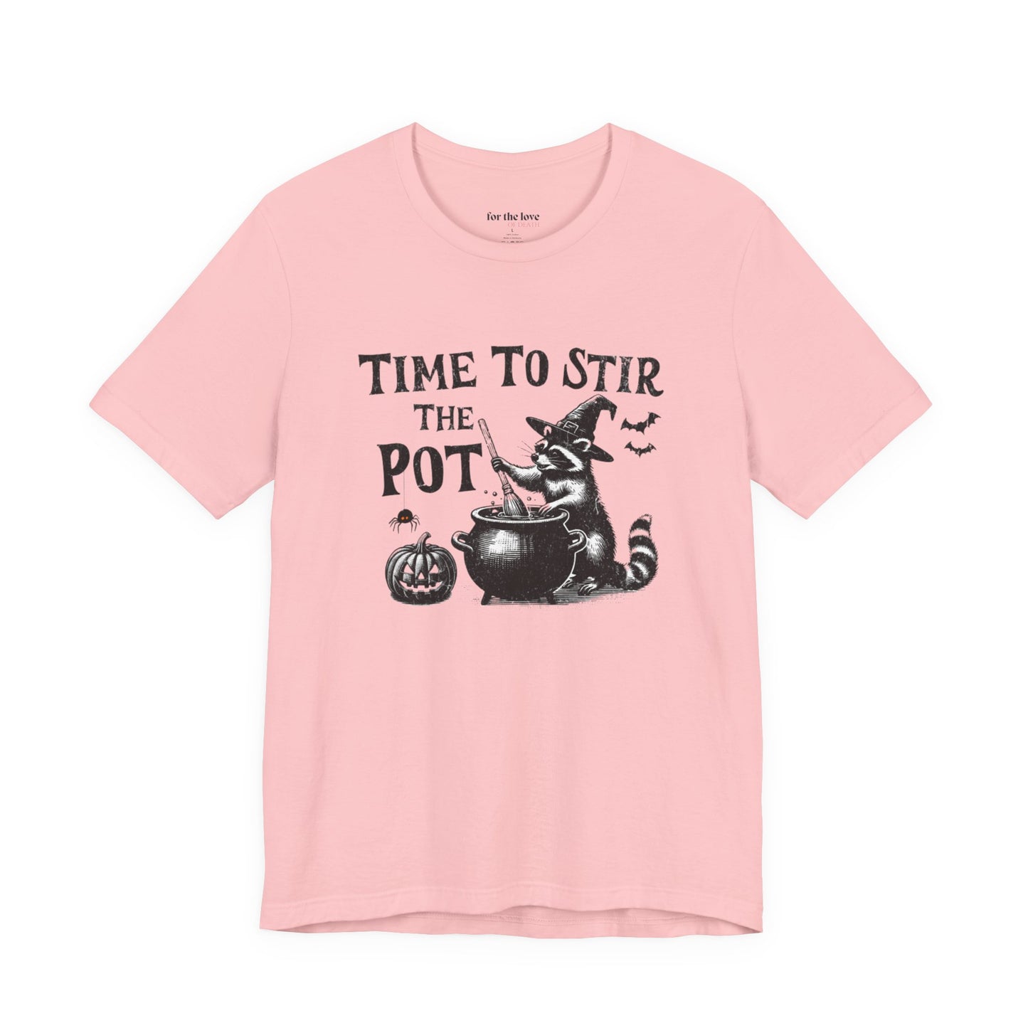 Time to Stir the Pot Raccoon Witch T-Shirt
