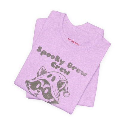 Spooky Brew Crew Raccoon Shirt