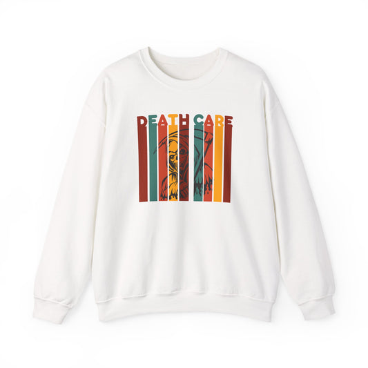 Death Care Retro Unisex Heavy Blend Crewneck Sweatshirt