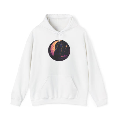 Black Moon Cat Sweatshirt, Celestial Witch Shirt, Witchy Clothing, Pastel Goth Aesthetic, Wiccan Witchcraft Clothes, Dark Academia