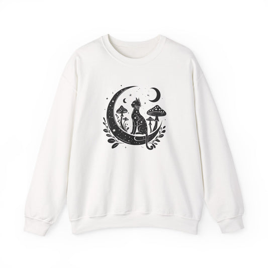Celestial Witchy Black Cat Sweatshirt
