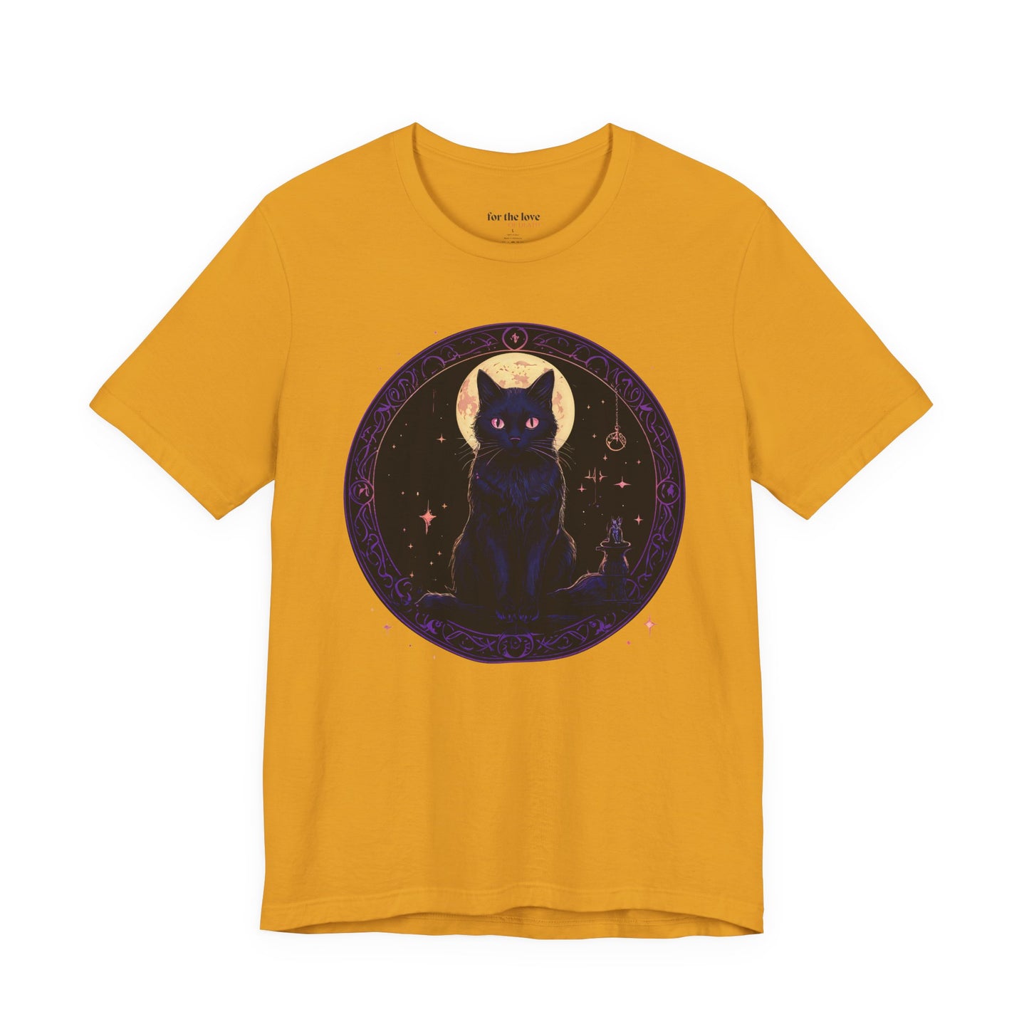Celestial Witch Cat Moon T-Shirt