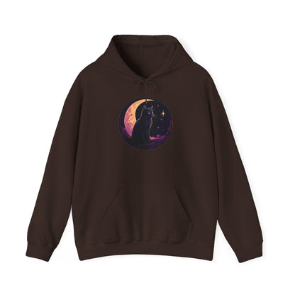 Black Moon Cat Sweatshirt, Celestial Witch Shirt, Witchy Clothing, Pastel Goth Aesthetic, Wiccan Witchcraft Clothes, Dark Academia