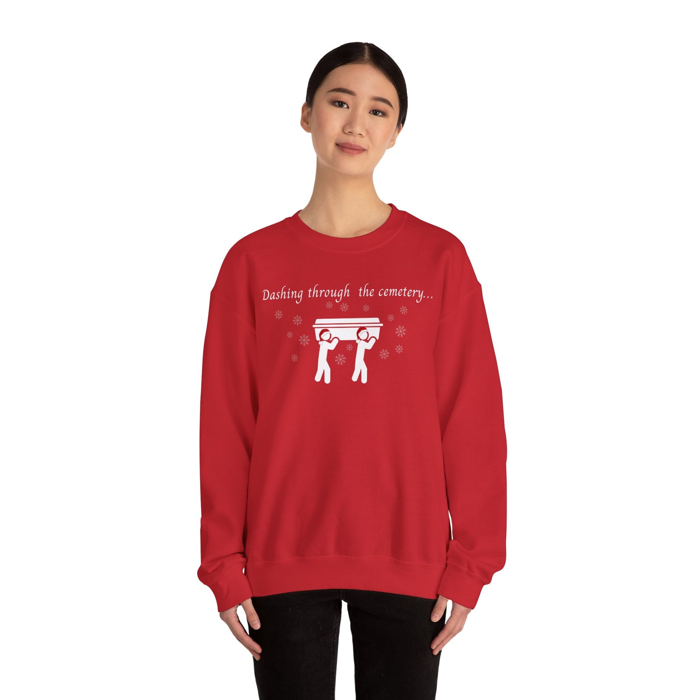 Dashing Through the Snow with Casket Sweatshirt