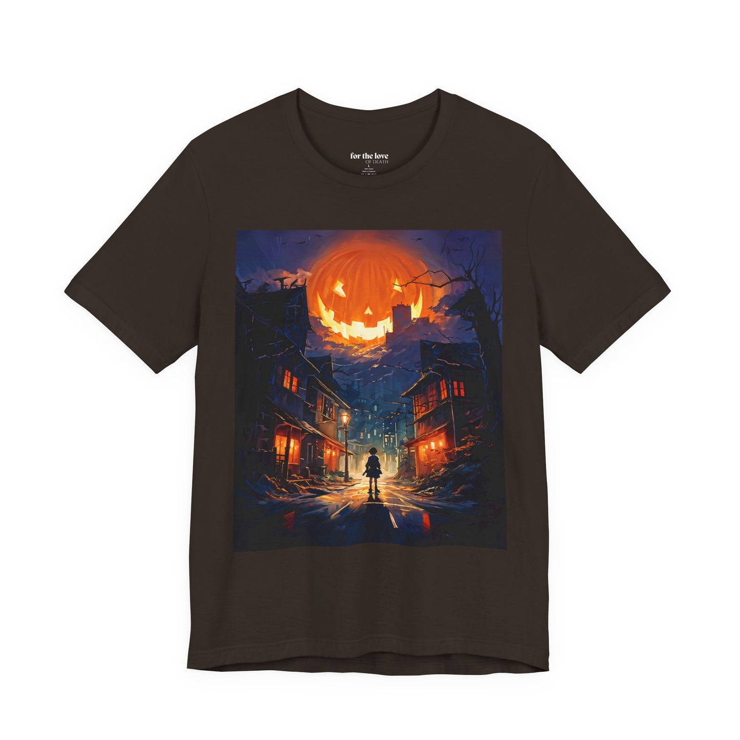 Retro Halloween Pumpkin Moon T-Shirt | Horror Art Graphic Tee