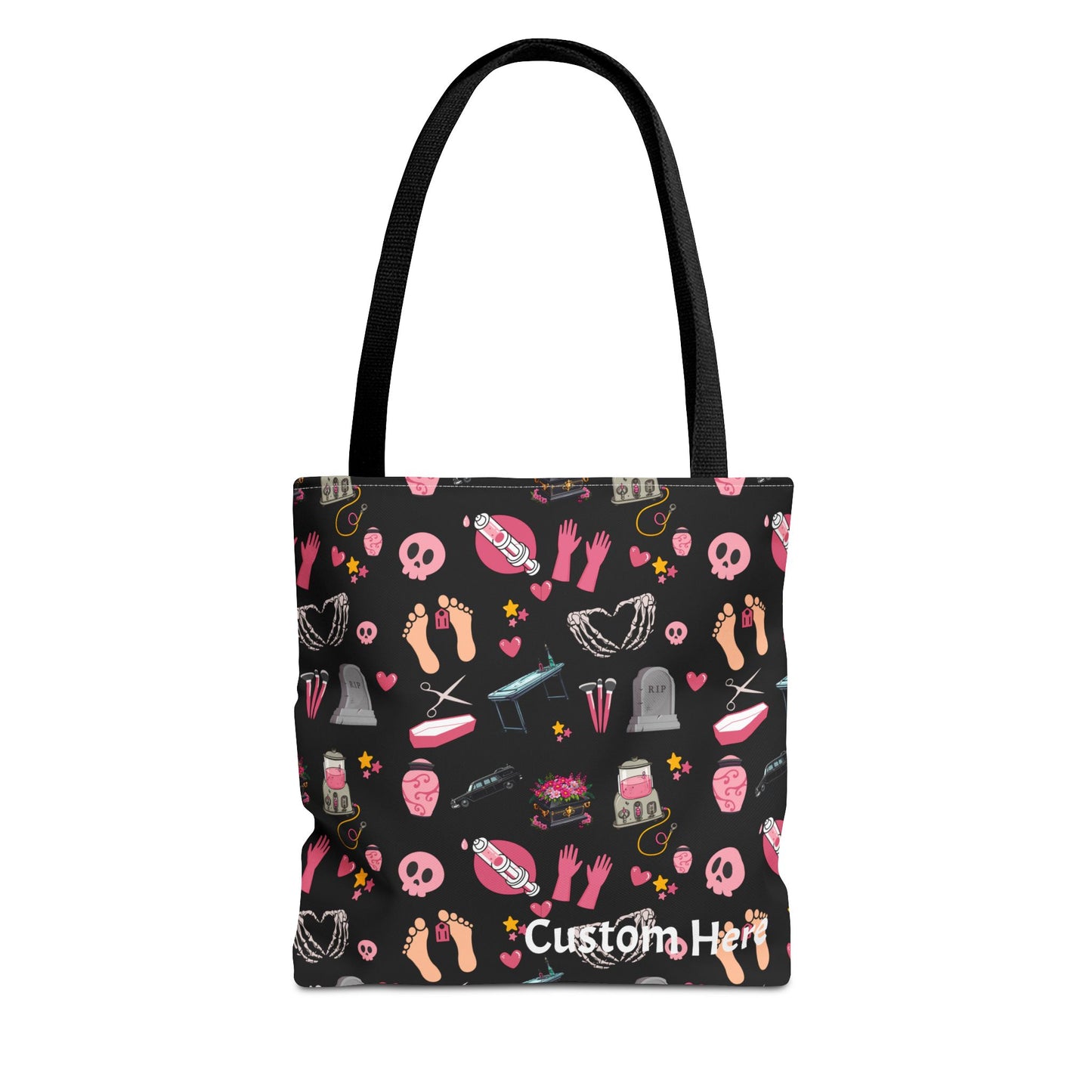 Pink Gothic Mortician Canvas Bag