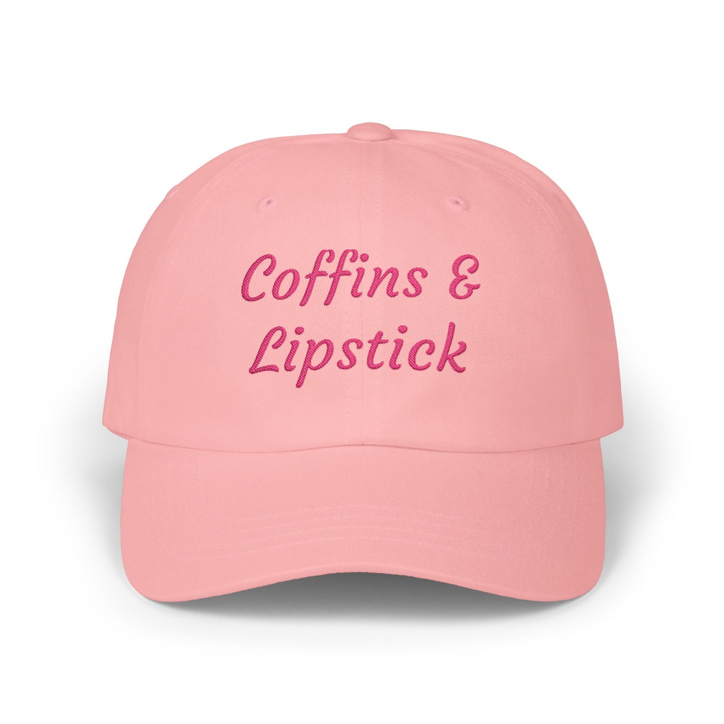 Coffins & Lipstick Embroidered Cap