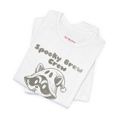 Spooky Brew Crew Raccoon Shirt