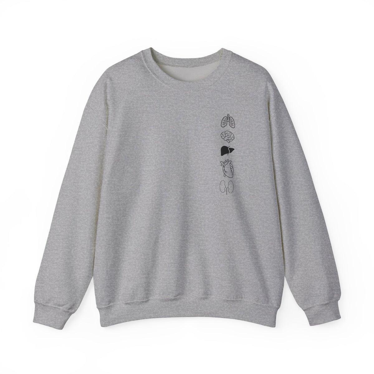 Heart and Lungs Minimalist Anatomy Sweatshirt