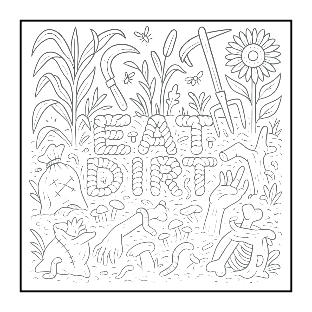 Morbid as F#%k Bold & Easy Gothic Coloring Book for Adults