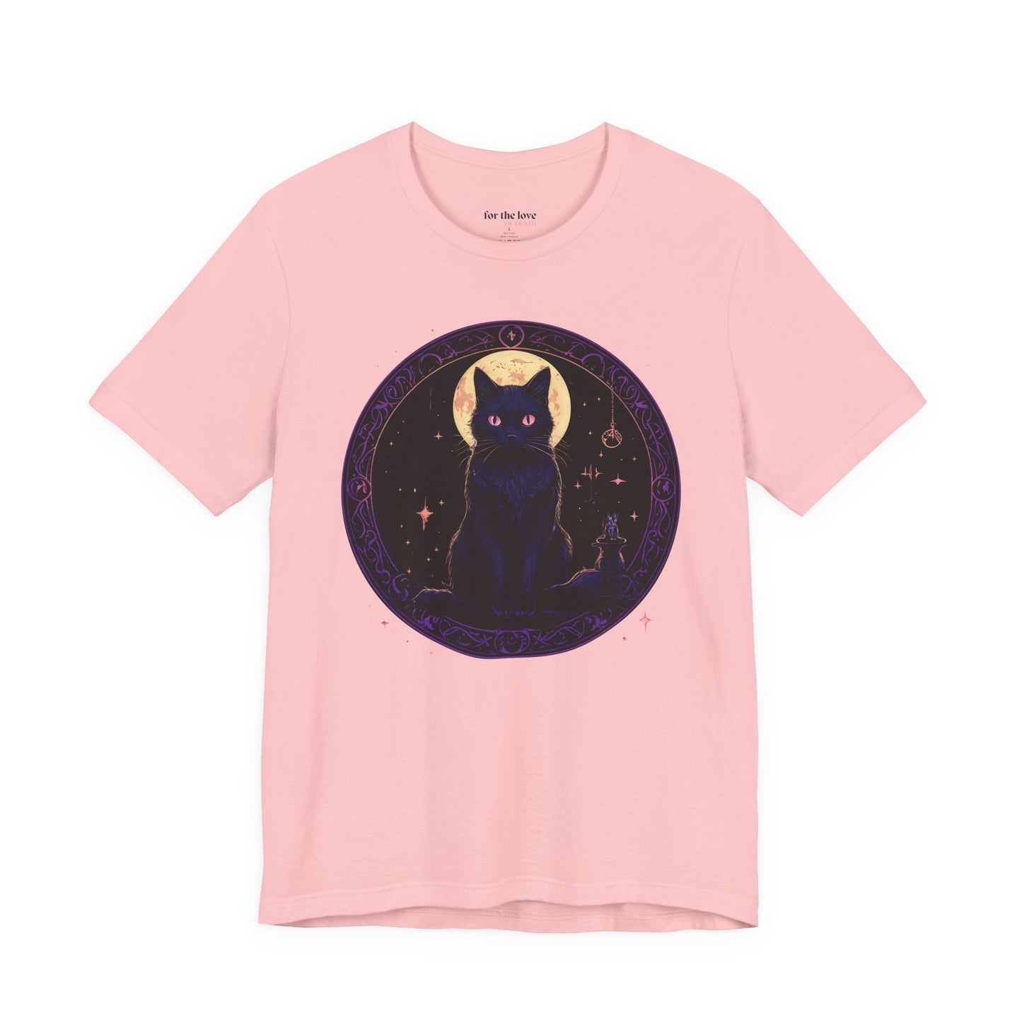 Celestial Witch Cat Moon T-Shirt