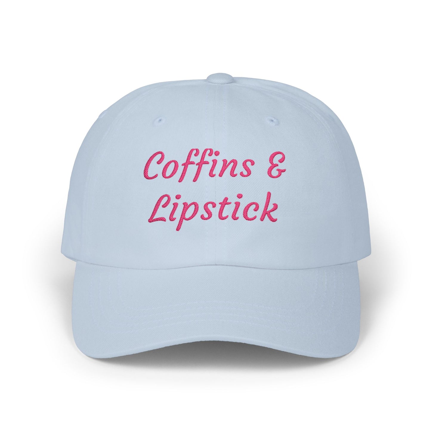 Coffins & Lipstick Embroidered Cap