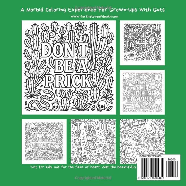 Morbid as F#%k Bold & Easy Gothic Coloring Book for Adults