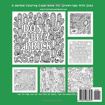Morbid as F#%k Bold & Easy Gothic Coloring Book for Adults