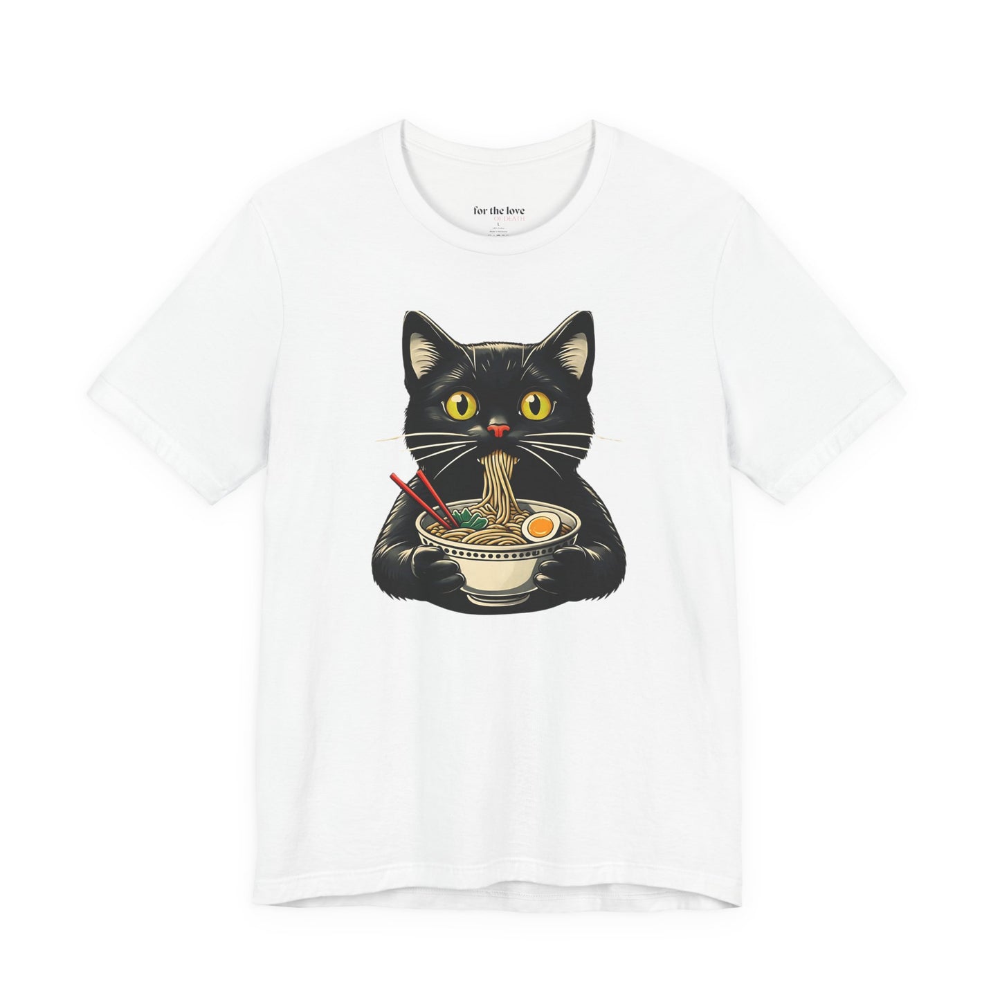 Cat Eating Ramen T-Shirt