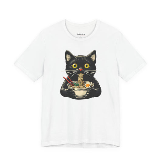 Cat Eating Ramen T-Shirt