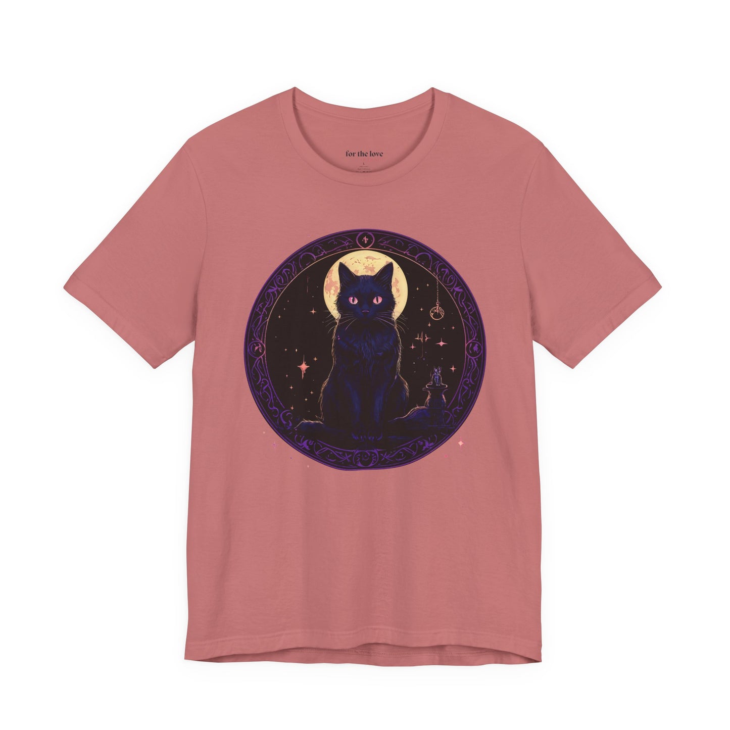 Celestial Witch Cat Moon T-Shirt