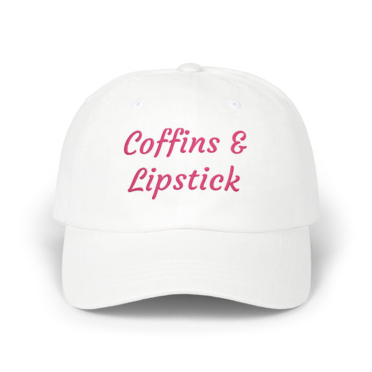 Coffins & Lipstick Embroidered Cap