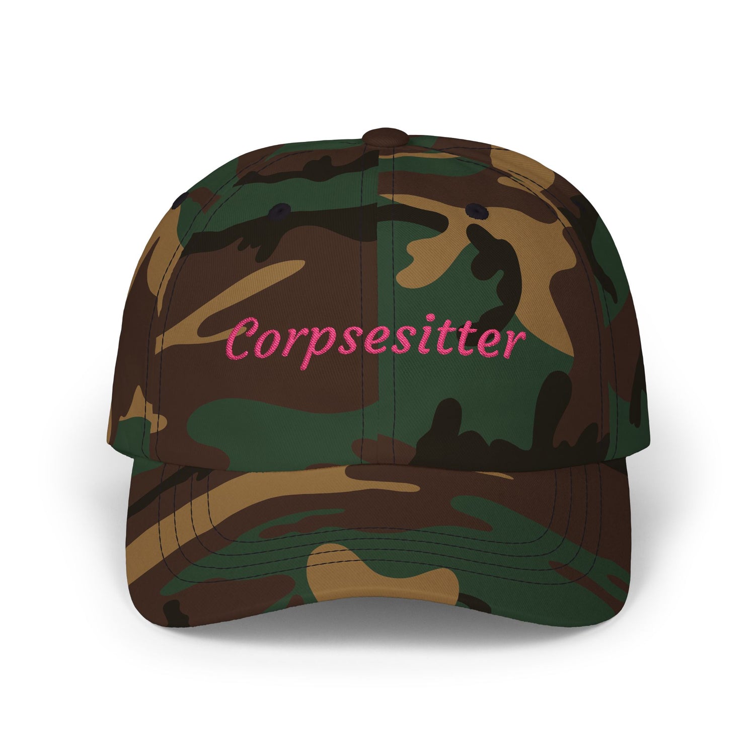 Corpsesitter Hat | Mortician Embroidered Dad Cap | Funeral Merch