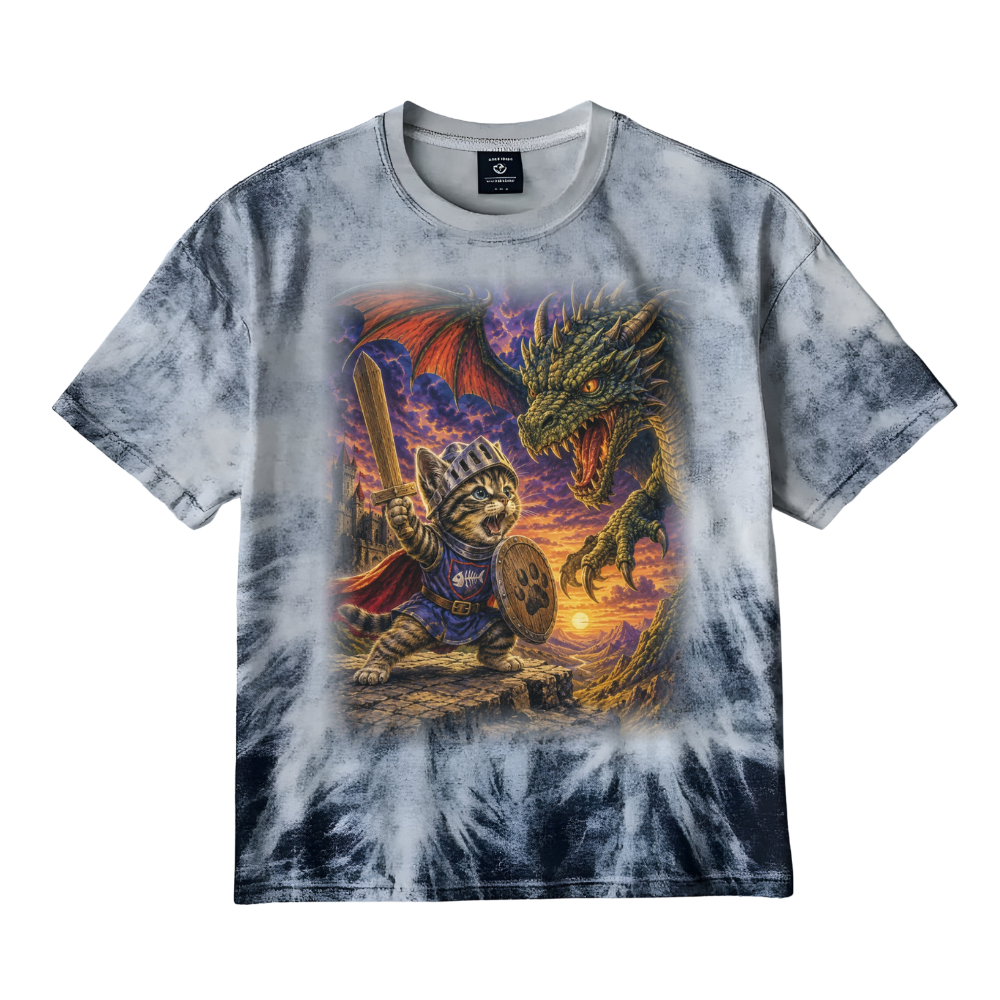 Retro Fantasy Kitten Graphic Tee