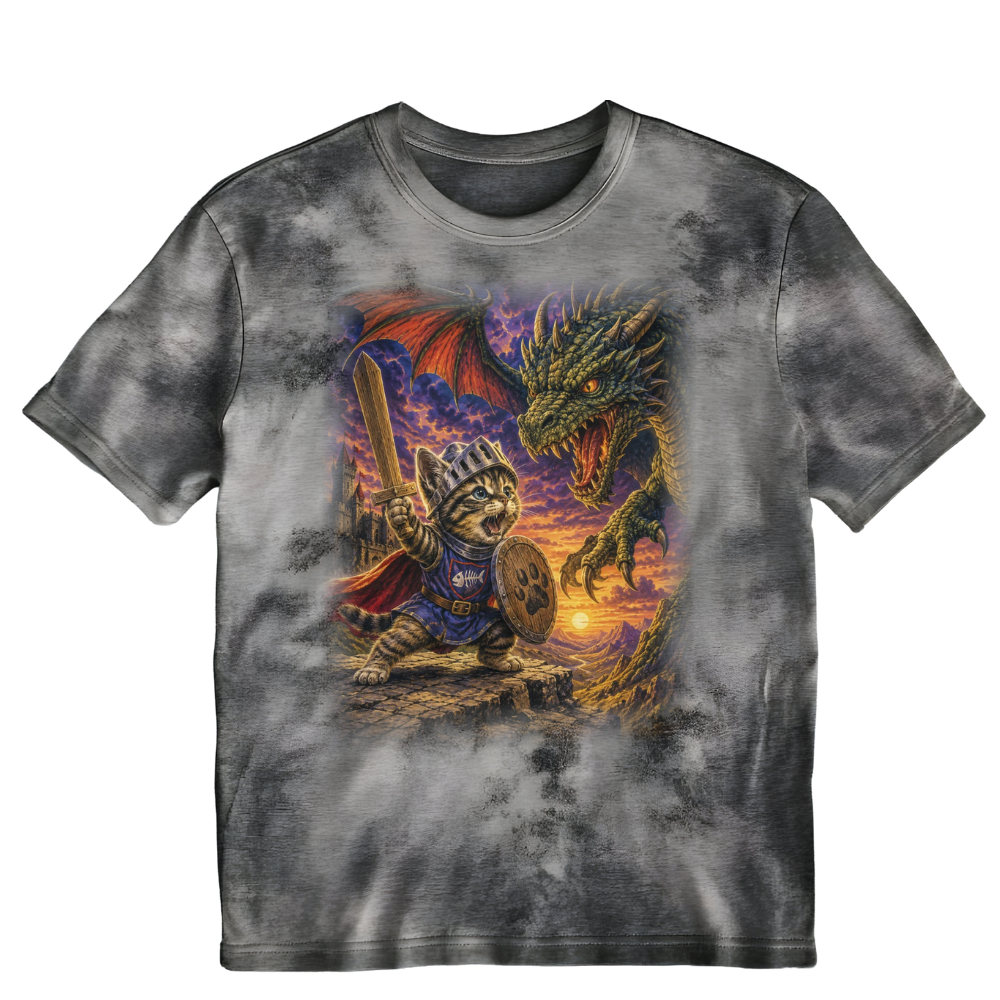 Retro Fantasy Kitten Graphic Tee