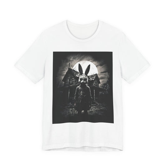 creepy bunny gothic t shirt weirdcore horror rabbit graphic tee